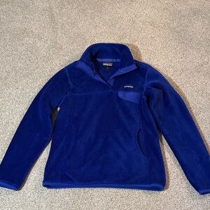 Patagonia Royal Blue Quarter Snap Fleece Pullover